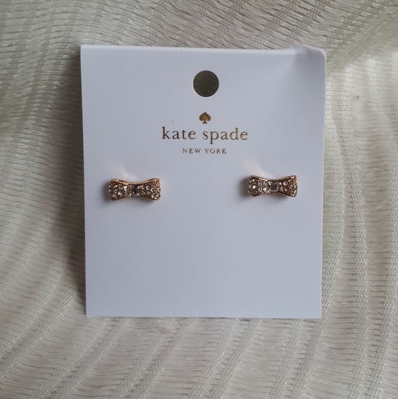 kate spade Jewelry - Kate Spade Gold Bow Earrings